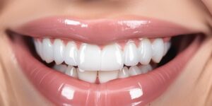 bright white teeth close-up